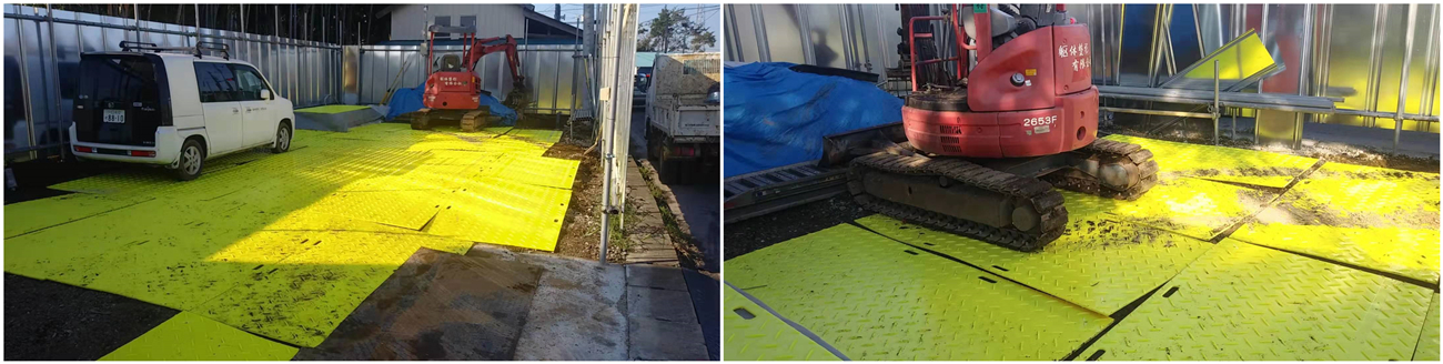 HDPE temporary road mat just be finished in Henan okay